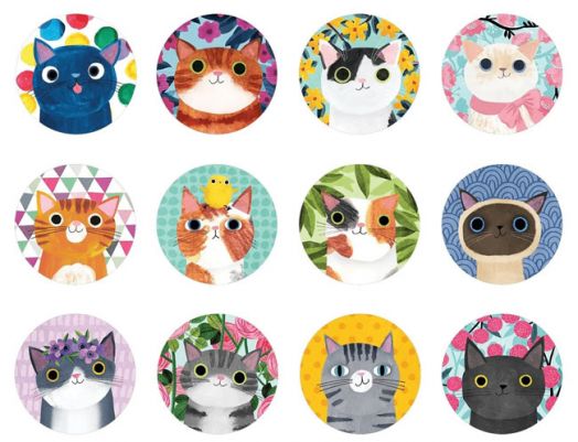 Мини мемори игра Mudpuppy - Котки