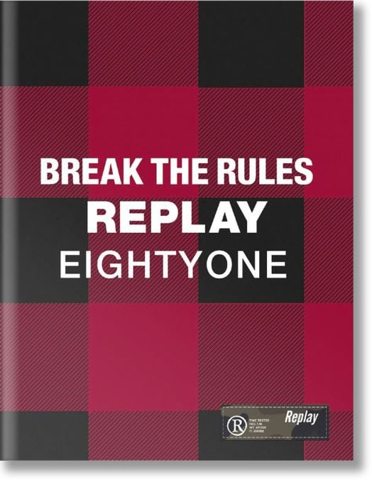 Тетрадка Replay Boys А4, 40 листа - широки редове, Break the Rules