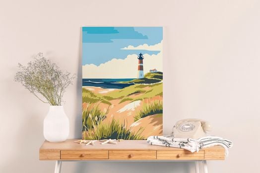 Комплект за рисуване по номера Graine Creative - Фар 30 x 40 см.