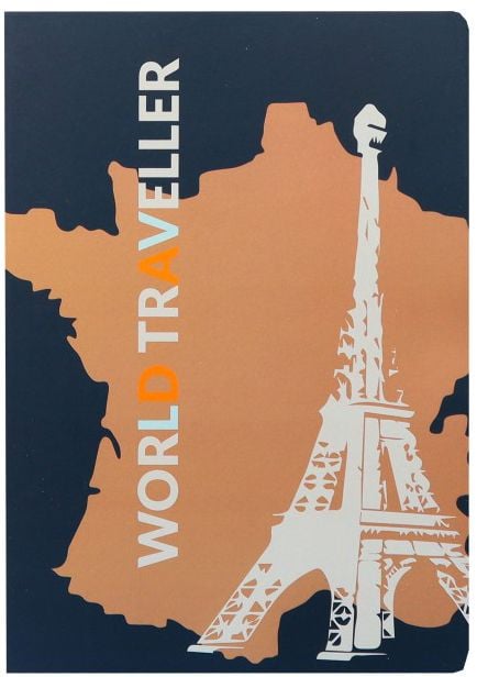 Тетрадка Ancor World Traveller А4, 48 листа с широки редове