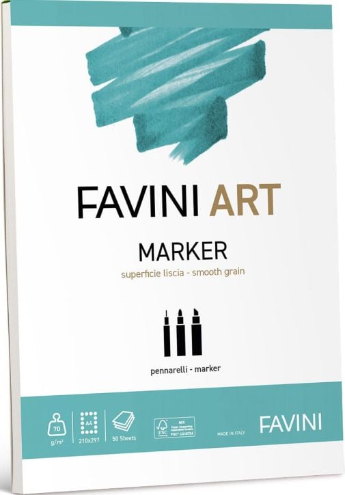 Скицник Favini Art Marker A4, 50 листа