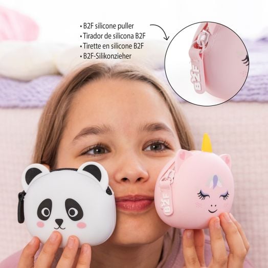 Силиконово портмоне за монети Miquelrius Back2Fun - Еднорог