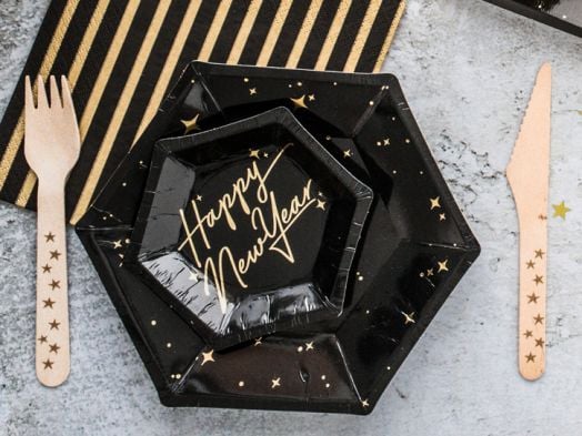 Дървени прибори PartyDeco - Звезди, 18 бр.