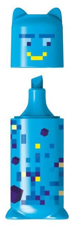 Мини текстмаркер Maped Pixel Party, син