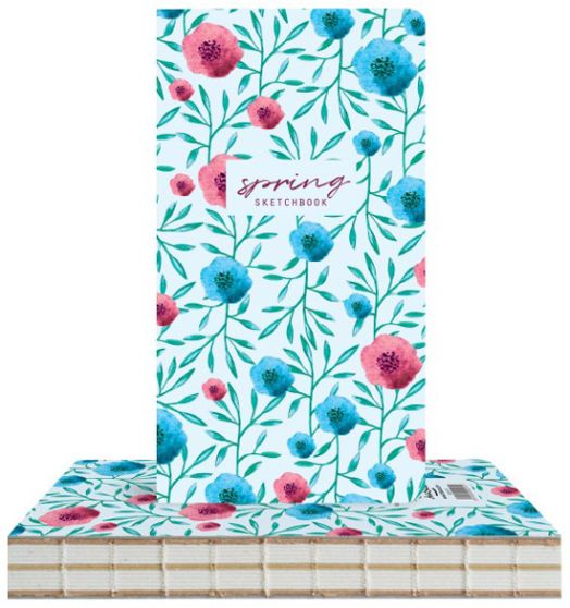 Скицник Drasca Spring, 96 листа, макове