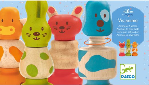 Дървена низанка Djeco Vis-animo