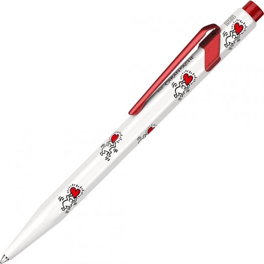 Химикалка Caran D'Ache 849 Keith Haring White Special Edition