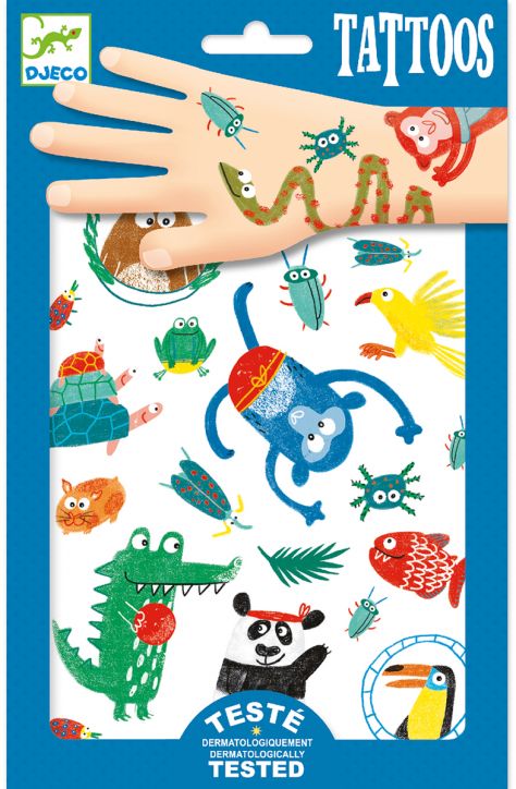 Детски татуировки Djeco - Животни