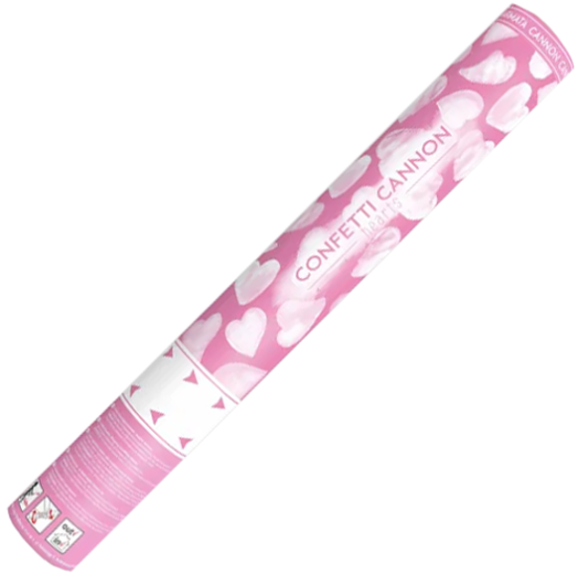 Конфети PartyDeco - Бели сърчица, 40 см.