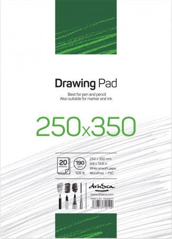 Скицник Drasca Drawing Pad, 20 листа