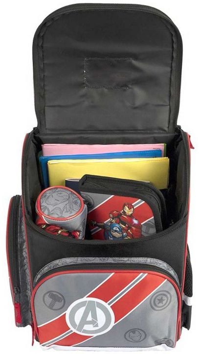 Комплект ученическа раница Scooli Avengers, ергономик