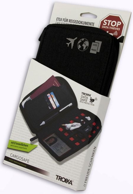 Калъф за пътни документи Troika Cargosafe