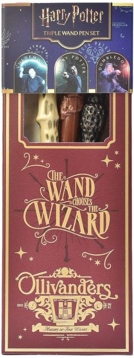 Комплект химикалки магическа пръчица Blue Sky Harry Potter, 3 бр.