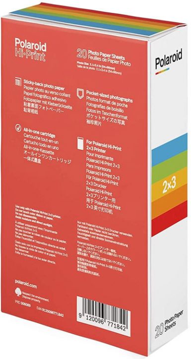 Фотохартия Polaroid Hi·Print, 20 броя