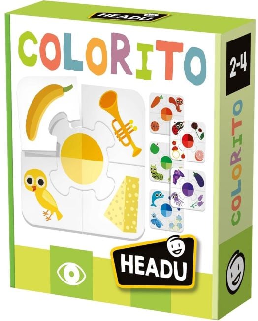 Образователен пъзел Headu - Кой цвят с какво съвпада