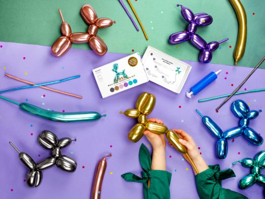 Комплект за парти PartyDeco - 30 металик балона + помпа