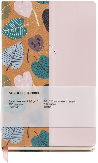 Тефтер Miquelrius Autumn Leaves Ochre-Pink