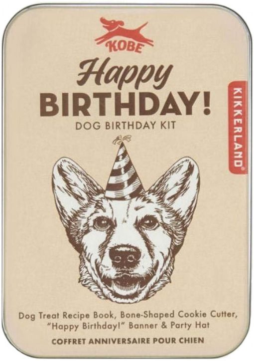 Комплект Kikkerland - Честит Рожден Ден на домашния любимец, за куче
