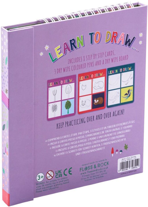 Книжка за рисуване Floss & Rock, Learn to draw, Fairy Tale - Принцеса