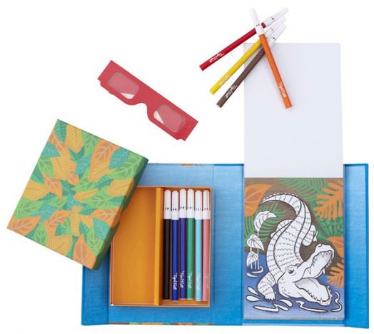 Творчески 3D комплект Tiger Tribe Fierce Creatures за оцветяване