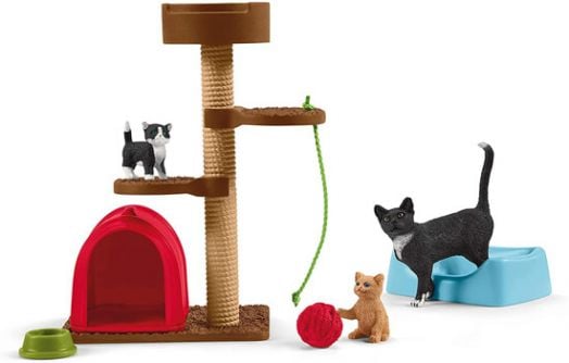 Комплект Schleich: Игра с котета