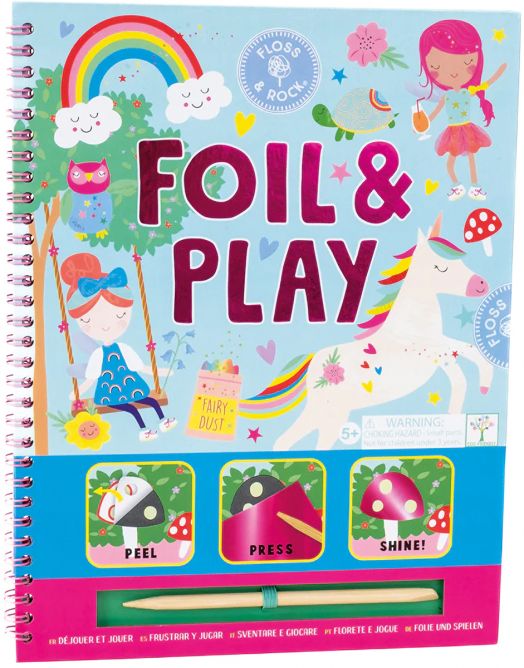 Магическа книжка Floss & Rock - Foil & Play, Rainbow Fairy