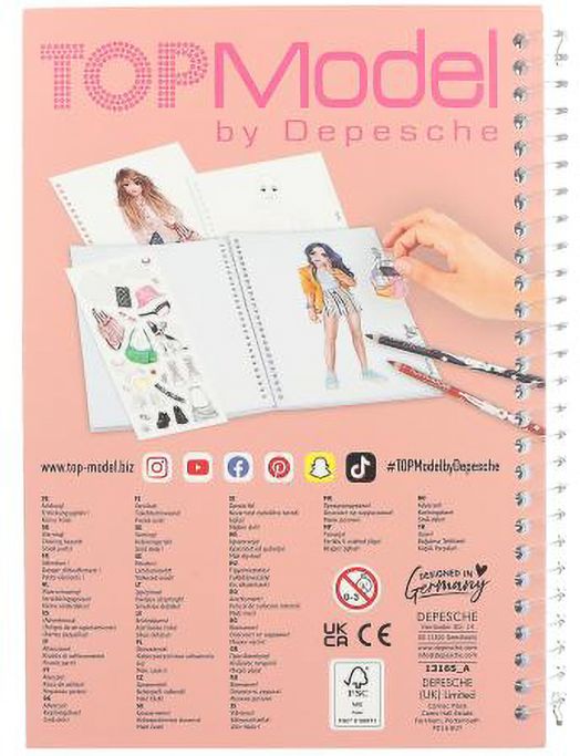 Джобна книжка за оцветяване Top Model - Lexy and Nyela