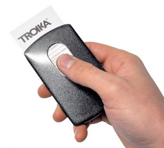 Визитник Troika Slide Black