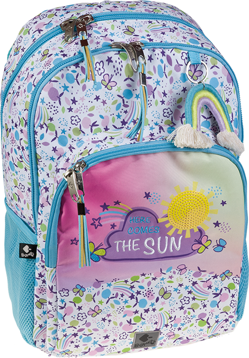 Ученическа раница Busquets The Sun 2023 с две отделения и преден джоб