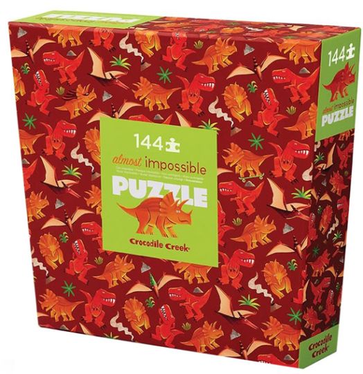 Пъзел Crocodile Creek Almost Impossible - Динозаври, 144 части
