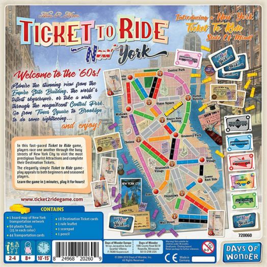 Настолна игра: Ticket To Ride New York