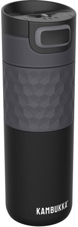 Стоманена термочаша Kambukka Etna Grip, 0.500 л., черна