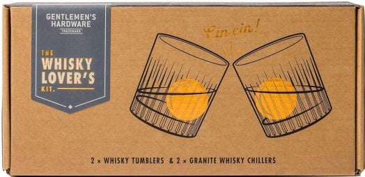 Чаши за уиски с гранитни охладители Gentlemen's Hardware, 2 бр.