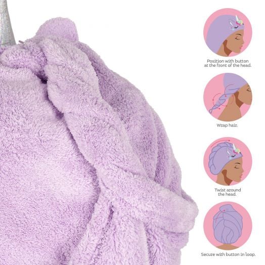 Кърпа за коса Legami - Love my hair, Unicorn