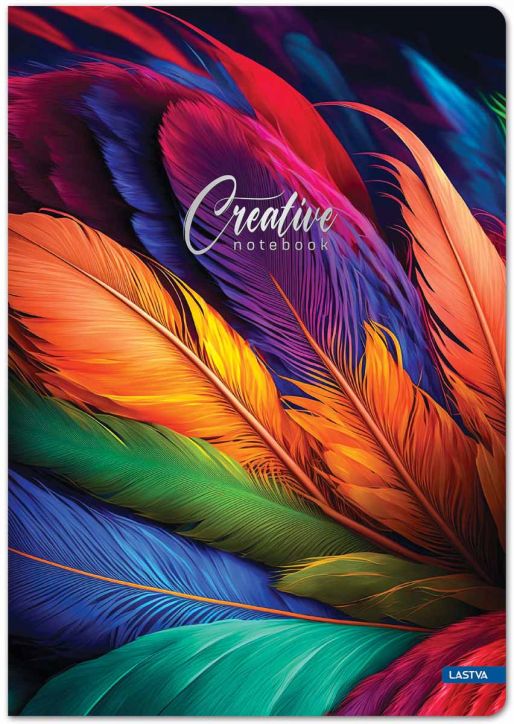 Тетрадка Lastva Creative А4, 96 листа с широки редове