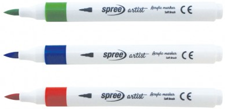 Акрилни маркери Spree Artist - Soft Brush, 48 цвята