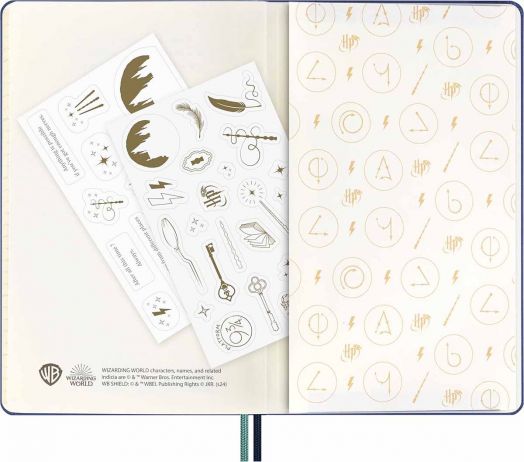 Класически тефтер Moleskine Limited Edition Harry Potter Expecto Patronum с твърди корици и линирани страници