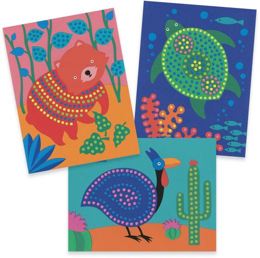 Комплект за оцветяване Djeco: Животни