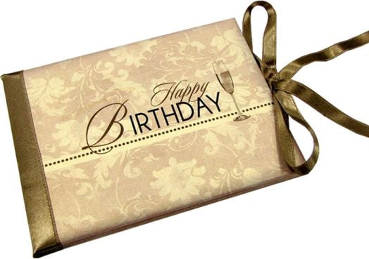 Луксозна картичка за рожден ден - Шампанско