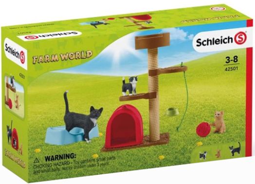 Комплект Schleich: Игра с котета