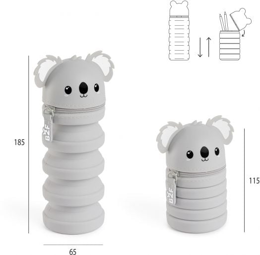 Разтегателен силиконов несесер Miquelrius Back2Fun - Коала