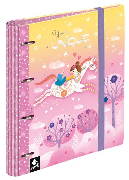 Папка Busquets Unique 2022 със 120 листа, 4 ринга и ластик