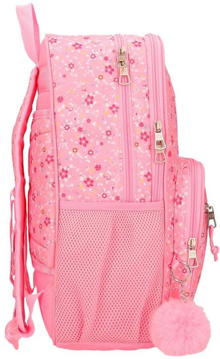 Ученическа раница Pepe Jeans Alenka Pink с две отделения и преден джоб