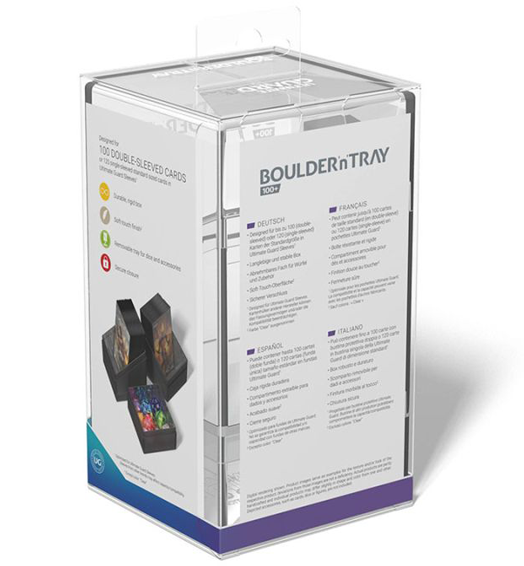Кутия за карти Ultimate Guard Boulder & Tray Deck Case 100+, прозрачна