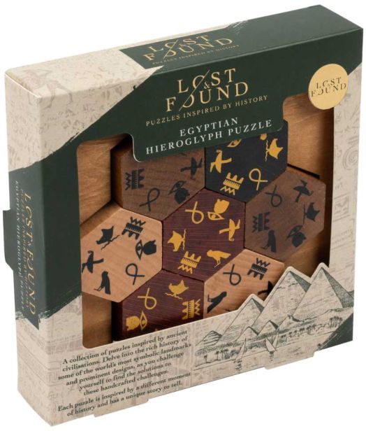 Дървен 3D пъзел Professor Puzzle, Египетски йероглифи