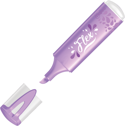 Текстмаркер Maped Fluo Peps Flex Pastel, лилав