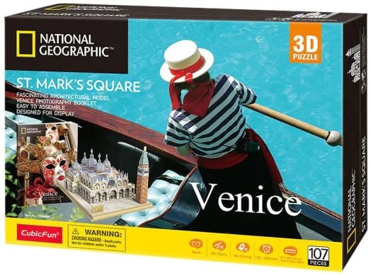 3D пъзел Cubic Fun National Geographic - Площад Сан Марко, 80 части