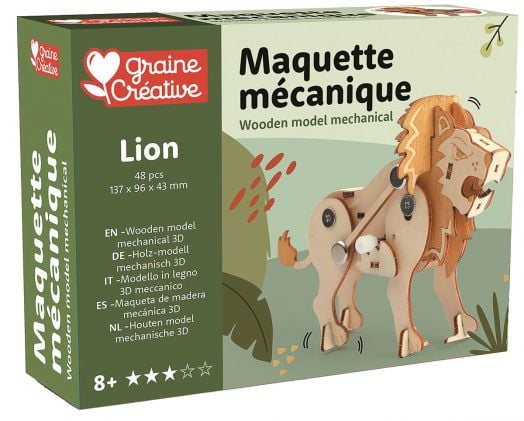 3D механичен модел Graine Creative - Лъв