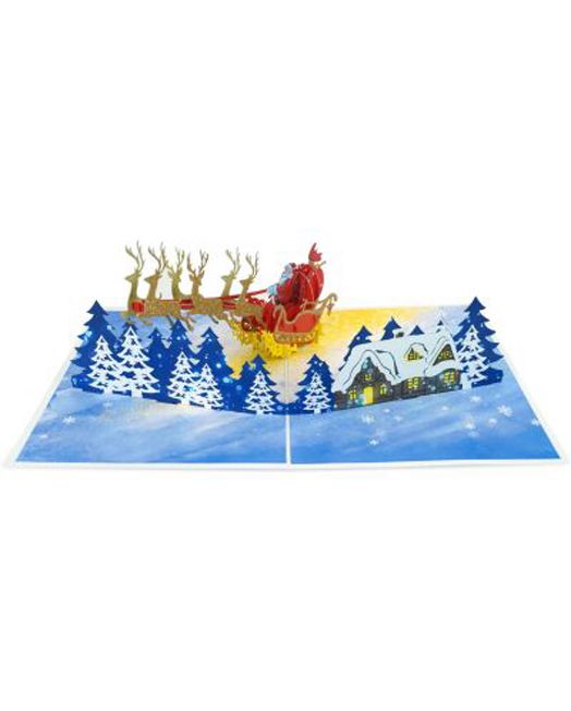 Поздравителна картичка Kiriori Снежна приказка