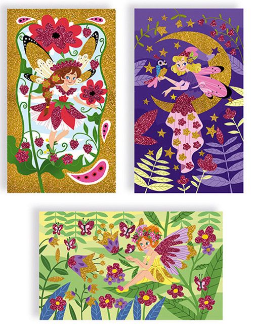 Кративен комплект Janod - Феи с брокат